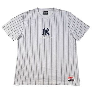 New Era New York Yankees Throwback Pinstripe T-Shirt Men’s XL MLB Baseball Shirt